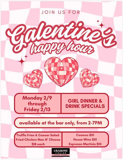 Galentine’s Happy Hour